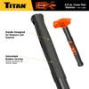 Titan iDX 63620 2.5lb Cross Pein Hammer, Blacksmith Tool with
