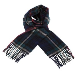 BRAW CLANS TARTANS Extra Wide and Long 100% Lambswool Scarf | MACKENZIE Tartan Design | 190 CM x 36 CM | Made in Scotland | Plus size Scarves | Winter collection