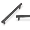 BUKOBYHE 10 Pack 3.75Inch Matte Black Kitchen Cabinet Handles Knurled