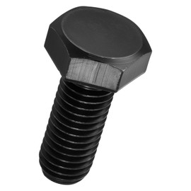 Kozelo 15 Pcs Hex Head Screws Bolts - [M8-1.25x20] Carbon Steel Grade 10.9 Fully Threaded Hex Tap Metric Hexagon Head Machine Bolts Right Hand External Hex Drive, Black