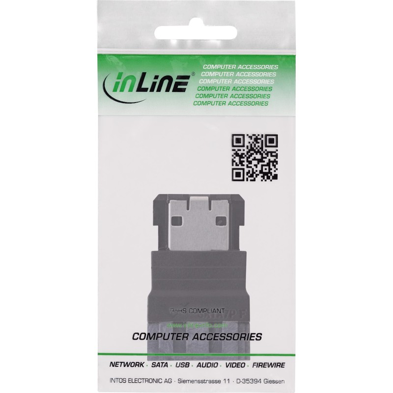 InLine® eSATA to SATA Adapter, InLine®, eSATA plug to SATA
