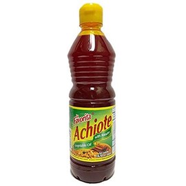 LA FAVORITA ANNATTO VEGETABLE OIL, ACHIOTE SEASONING OIL, 16.9 FL OZ (500 ML), WITH SOYBEAN AND PALM OLEIN OILS, PRODUCT OF ECUADOR