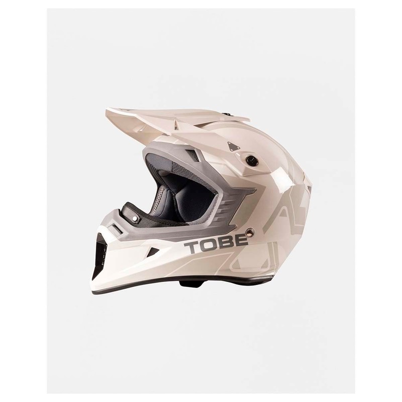 Tobe Mantle Helmet (Gloss Flow White/Gray - Small)