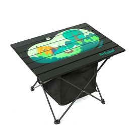 ROCK CLOUD Portable Camping Table Ultralight Aluminum Camp Table with Storage Bag Folding Beach Table for Camping Hiking Backpacking Outdoor Picnic, Size M