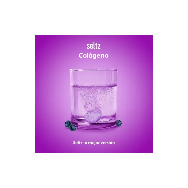 Colágeno Coq10 Biotina 3 Pack Seltz Tabs Efervescentes Sabor Mora