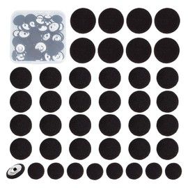 Generic 40 PCS Black Satin Tuxedo Suit Buttons, Round Cloth Buttons with Shank for Sewing Bridal Suits Jacket