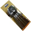(Tramontana) Table Spoons 12-pack - Natural Wood Handle - Traditional