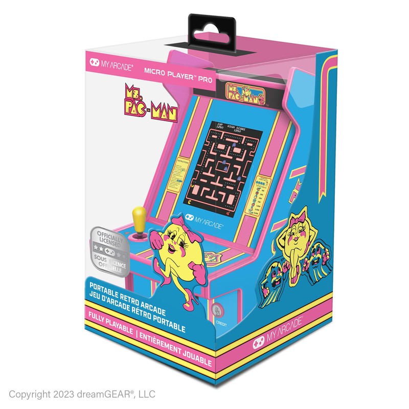 MY ARCADE Ms. Pac-Man Micro Player Pro: 6.75" Mini Arcade