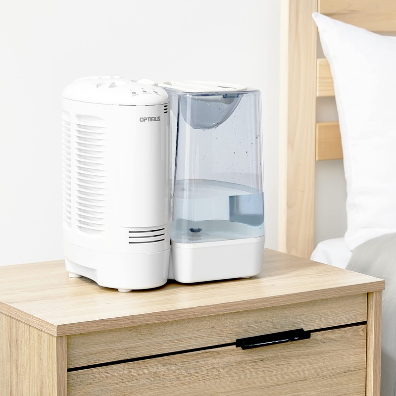 Optimus U-32010 3.0 Gallon Warm Mist Humidifier with Wicking Vapor
