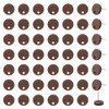 CRAFTYMELODY 60Pcs Wood Earring Findings Flat Earring Posts Walnut Wood
