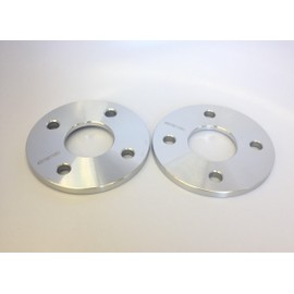 2 Pieces 0.39" 10mm Wheel Spacers Adapers Hub Centric without Lip 4x100 56.1mm Bore For Accord Civic Crx Del Sol Fit Prelude Integra Insight DA DC2 EG EK EF Chevy Aveo Lancer (4 lug models) Mirage