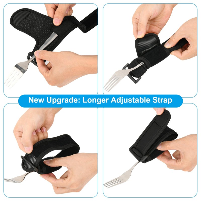 Beautyflier Universal Cuff Utensil Holder Strap for Hand Grip, Adaptive