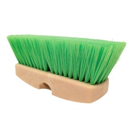 Teravan Green Flow Through Brush Head, Extra Soft Bristle Brush for Gentle Car Wash, RV, Boat, Window & Floor Cleaning, Compatible with Pole Handle (8 Inch)