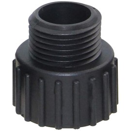 FLUENTPOWER Standard Garden Hose Connector Fitting, Plastic Hose Adapte for Submersible Sump Utility Water Pump, Convert 1 Inch Female to 3/4 Inch Male