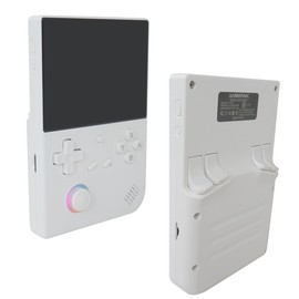 Handheld Game Console with Built-in 5000+ Games, 4.0-inch IPS Screen with 64G TF Card, Supports 5G WiFi 4.2 Bluetooth Online Fighting,Streaming and HDMI Retro Emulator for Linux System 64-bit(White)