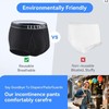 Incontinence Underwear for Men Washable Cotton Briefs Reusable Urinary Protective