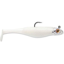 360GT Searchbait Shad 3.5"- 1/4oz Pearl Ice