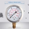 Liquid-filled hydraulic pressure gauge 0-3750PSI 0-250 bar pressure gauge, 2.5