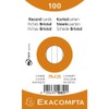 Exacompta Bristol Lined Record Cards, 75x125 mm - Assorted Colours,