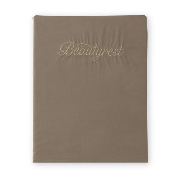 Simmons LB0803 Authentic Fitted Sheet, Single Basic, Cotton, 39.4 x 78.7 x 13.8 inches (100 x 200 x 35 cm), Brown