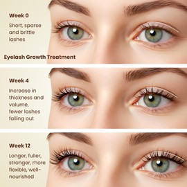 BodyJ4You Organic Castor Oil for Hair Growth: Natural Eyelashes Serum for Lashes and Eyebrows - Glass Bottle 1 Fl Oz