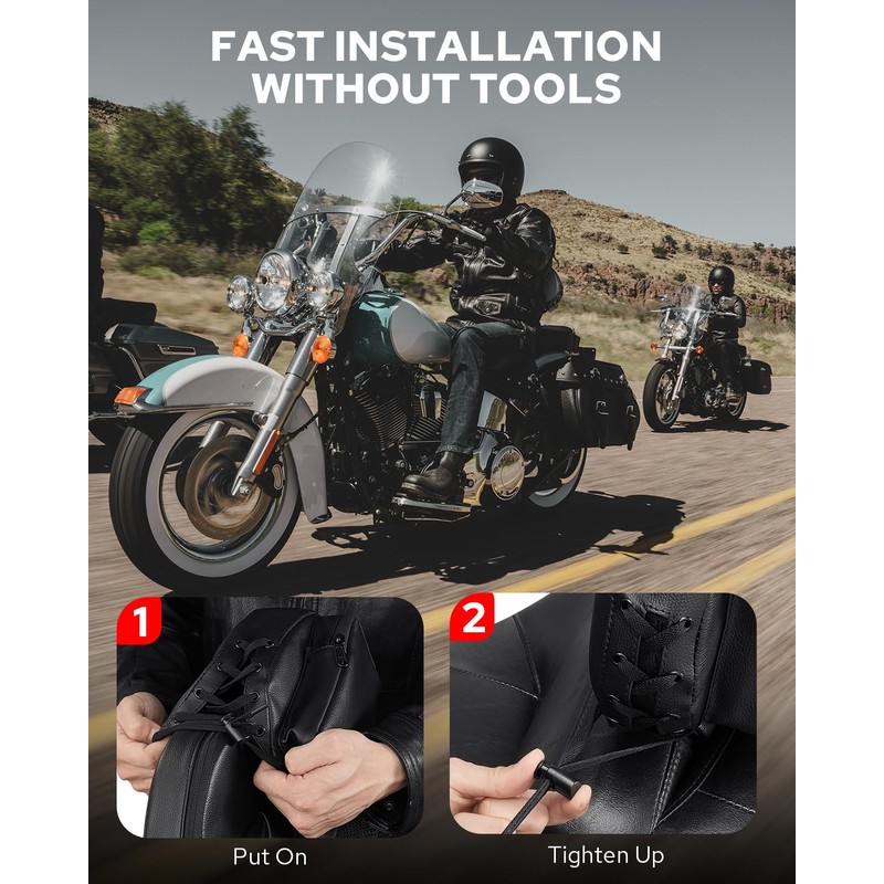 Benlari Rider Driver Backrest Bag, Driver Backrest Storage Bag, Rider