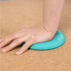 Myga Yoga Support Pad - Silicone Jelly Support Pad for Hands, Wrists, Elbows, Knees and Ankles - Eco-Friendly - Non Slip Yoga Support Kneeling Pad - Turquoise