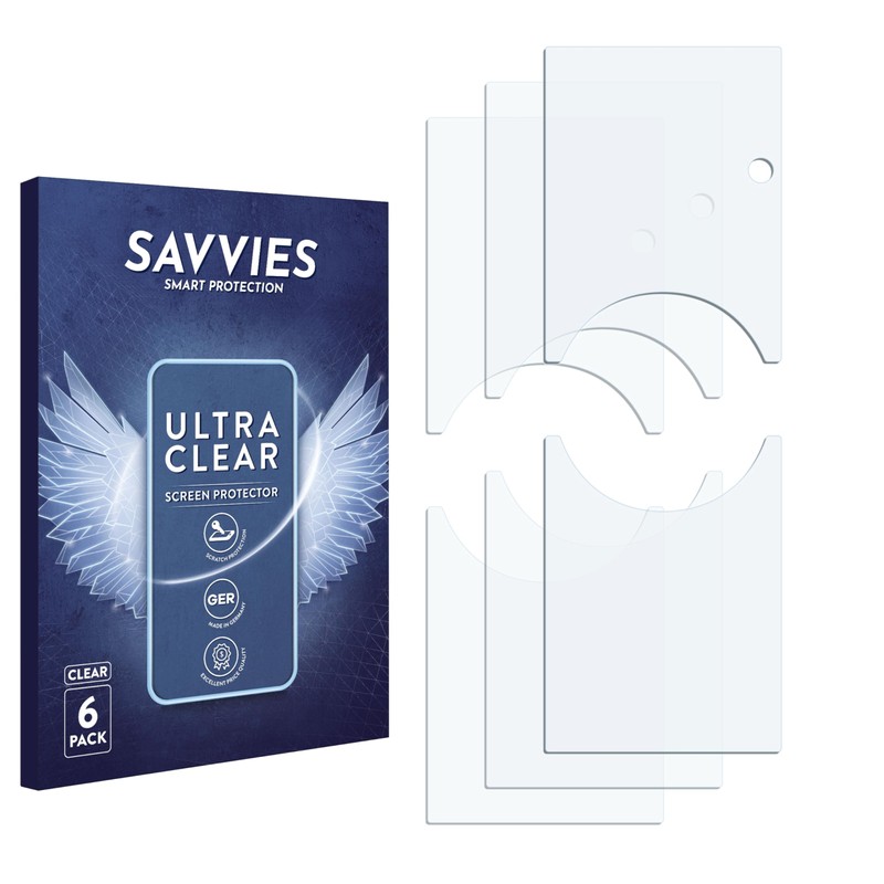 Savvies 6 Pack Screen Protector compatible with Ring Video Doorbell