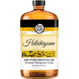 Oil of Youth - Helichrysum Essential Oil (16oz Bulk) Pure Therapeutic Grade Essential Oil for Aromatherapy, Diffuser, Stress Ease, Skin Therapy - Helichrysum Oil