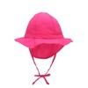 Sterntaler Unisex Flapper Hat with Ties and Neck Protection, magenta,