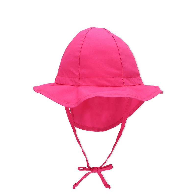 Sterntaler Unisex Flapper Hat with Ties and Neck Protection, magenta,