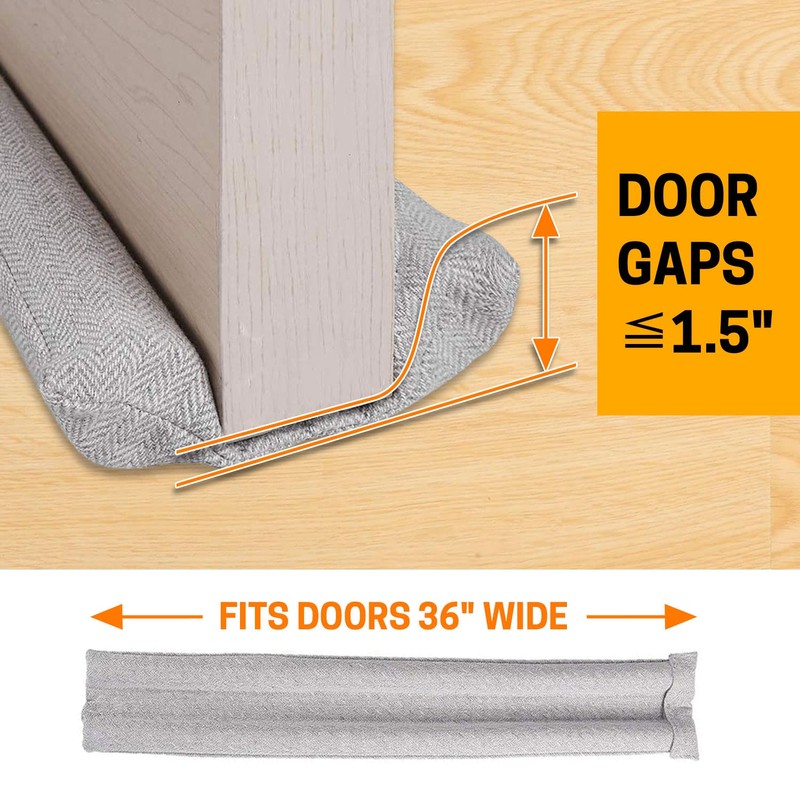 VISEMAN 36 Inch Under Door Stopper-Door Noise Blocker, Double Sided