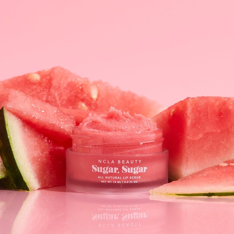 NCLA BEAUTY Azúcar, Azúcar Vegano Exfoliante Labial para Labios Secos