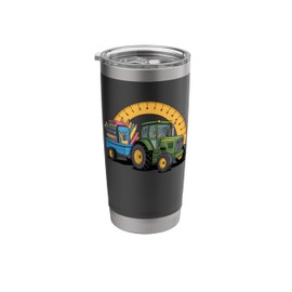 Back To School Tractor Farm Boys Stainless Steel Insulated Tumbler