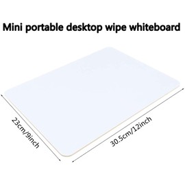 Lapboards de Borrado en Seco de 9 x 12 pulgadas, una cara con mini Pizarra de Aprendizaje portátil a granel para profesores, estudiantes, uso en el aula (1 pcs)