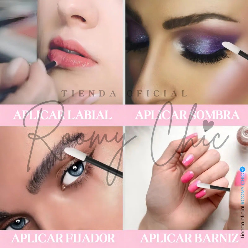 300pzs Lip Brush Desechable Para Pestañas Microblading Labio