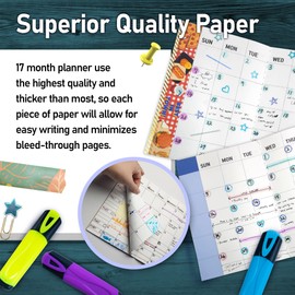 Undated Small Monthly Planner - Blank Calendar Book and Organizers 5.5 x 4.25 Inches, 2 Pack - Kraft