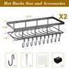 Aimeaihe Metal Hat Racks for Baseball Caps, 2 Packs Wall