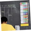 jojofuny Daily Class Schedule Pocket Chart Dual-sided Teacher Organizer Dry-eraser