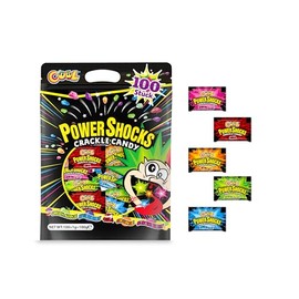 Power Shocks Mega Pack, 100 Knaller pro Beutel, mega Knisterpulver, Crackle Candy XXL, 110g