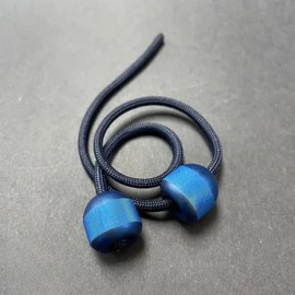 Titan Begleri: Blue Titanium Fidget Skill Toy by Aroundsquare