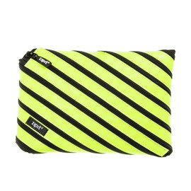 Estuche grande para lápices ZIPIT Neon para niñas y adolescentes, con capacidad para hasta 60 bolígrafos, ¡hecho de una cremallera larga!