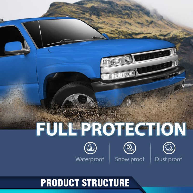 PIT66 Hood Insulation Pad 1/2" with Clips Compatible with Chevy