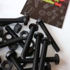 20 x Black Pan Head Screws Polypropylene (PP) Plastic Nuts