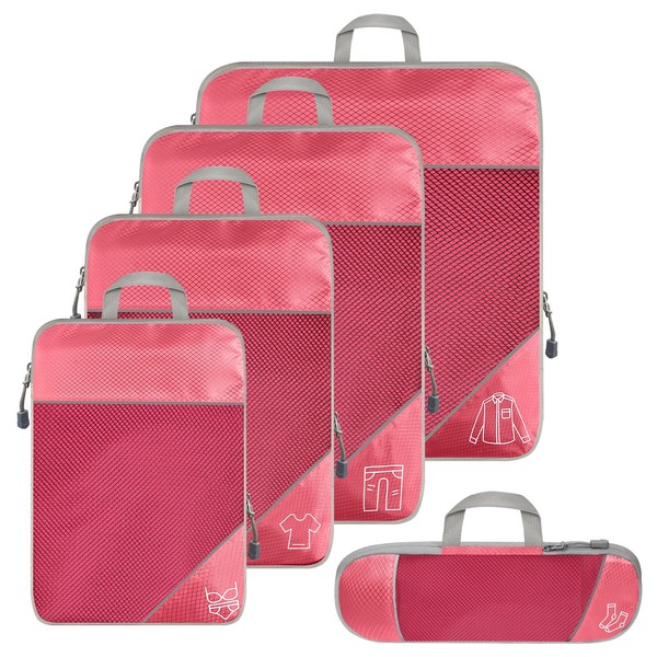 Ctrunit Compression Packing Cubes Set of 5 Packing Cubes for