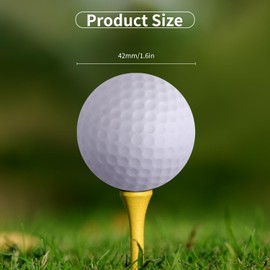 ktxaby 20 Pcs 42mm Foam Golf Practice Balls,Practice Golf Balls, Realistic Feel and Flight Training Balls for Indoor or Backyard, Outdoor, Indoor Simulators, Soft Ball for Golf Party(5 Colors)