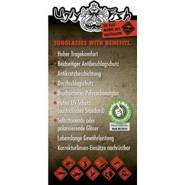 DTB TECH Ugly Fish RS5228 Sunglasses Matt Black - Red Revo Lens