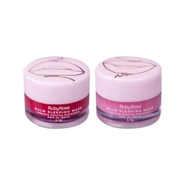 Kit 2 Piezas de Balm Mascarilla Nocturna Hidratante para Labios, 5.7g de Ruby Rose Cosméticos Balm Sleeping Mask Hidratante