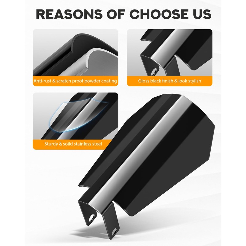 PBYMT Gloss Black Coffin Cut Handguards Hand Guards Compatible for