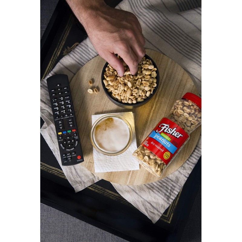 Fisher Snack Sea Salt Dry Roasted Peanuts, No Artificial Colors